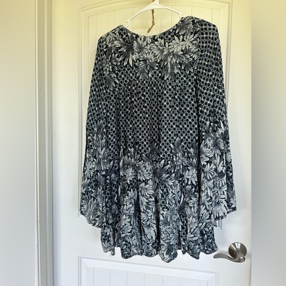 Free People Flowy Boho Mini Dress-Size XS - Picture 10 of 13